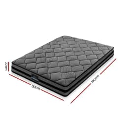 22cm Medium Firm Double Mattress Pocket Spring Orthopedic Breathable Support Bed Sleeping Mattress