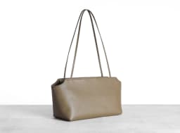 Row Terrasse Style Water Dyed Lambskin Top‑Handle Bag Women Elegant Underarm Shoulder Purse Luxury Commuter Daily Handbag for Ladies