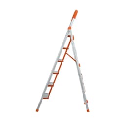 6 Step Folding Aluminum Multi Purpose Ladder Non Slip Platform Lightweight Portable Household Access Ladder