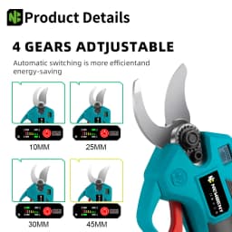 NEWBENY 30mm Cordless Brushless Electric Pruning Shears 4 Gear Fruit Tree Garden Bonsai Beautify Tool For Makita Battery Pin