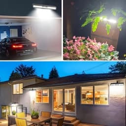 2pcs90COB Ultra Bright Solar LED Motion Sensor Wall Light - Outdoor Floodlight, Smart Security Energy-saving Portable Solar Powered Safety Light, Suitable For Fences, Garage, Camping, Driveways.