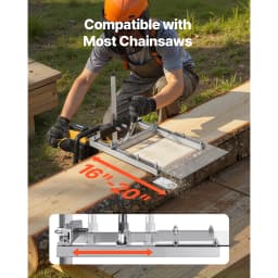 SucceBuy Chainsaw Mill Fits 16-20in Planking Milling Bar 0.2-11.81 in Cutting Thickness Timber Chainsaw Mill Kit for Woodworkers