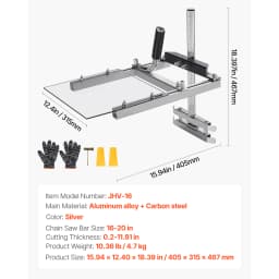 SucceBuy Chainsaw Mill Fits 16-20in Planking Milling Bar 0.2-11.81 in Cutting Thickness Timber Chainsaw Mill Kit for Woodworkers