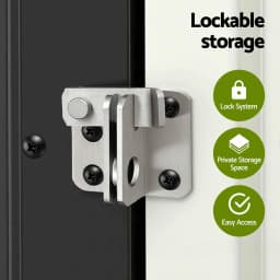 Outdoor Steel Storage Cabinet Garden Shed Lockable Tool Cupboard with Adjustable Shelves