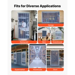SucceBuy 101ft x 12in Clear PVC Strip Curtain Bulk Roll Plastic Door Strip Walk in Freezer Cooler Curtain Strips for Supermarket