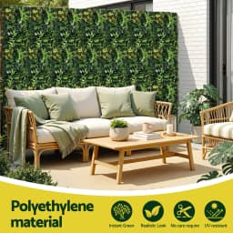 4PCS Artificial Boxwood Wall Panels 40x60cm Green Hedge Backdrop Garden Fence Decor
