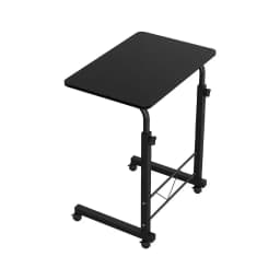 Adjustable Laptop Desk Table 60CM Black Foldable Portable Bed Table for Home Office Study Computer Tray Stand