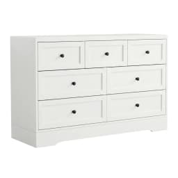 7 Drawer White Chest of Drawers Dresser Storage Cabinet Bedroom Furniture Modern Organizer Table Unit