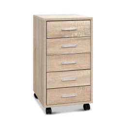 5 Drawer Metal Filing Cabinet Office Storage Organizer Lockable Vertical Cabinet for Home Office Document Storage