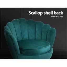 Green Velvet Callista Armchair Modern Upholstered Accent Chair for Living Room Bedroom Lounge Comfort Seating