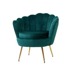 Green Velvet Callista Armchair Modern Upholstered Accent Chair for Living Room Bedroom Lounge Comfort Seating