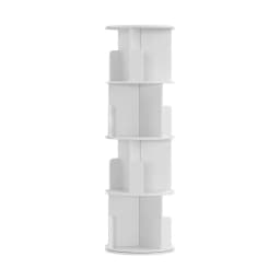 4 Tier Freestanding Bookshelf White Storage Organizer Bookcase for Living Room Bedroom Office Home Decor Furniture