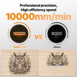 ATOMSTACK SWIFT Mini Laser Engraver Compact Diode Laser Engraving Machine For Wood Leather Paper Cardboard DIY Crafts Home Projects
