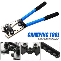 140pcs Peep Port Copper Terminal Tubing Terminal Cold Pressing End with Pliers