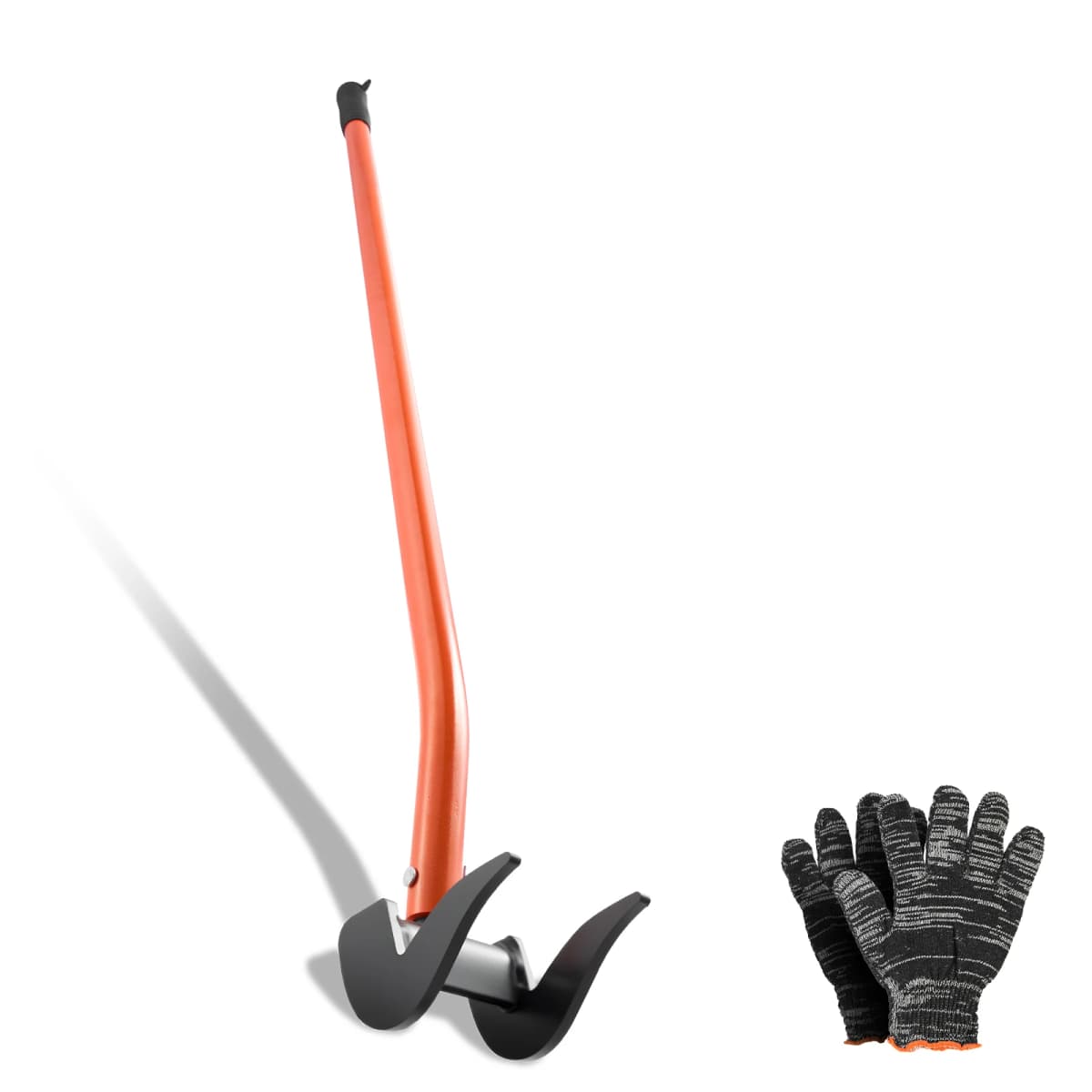 SucceBuy 2000 lbs Pallet Buster Tool 54in Carbon Steel Handle Wrecking Pry Bar Deck Board Removal Tool for Flooring Drywall