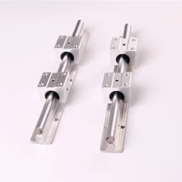 2Set SBR12 300 400 500 600 800 1000 1200 1300 1500mm Fully Supported Linear Rail Slide Shaft Rod With 4Pcs SBR12UU Bearing Block
