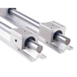 2Set SBR12 300 400 500 600 800 1000 1200 1300 1500mm Fully Supported Linear Rail Slide Shaft Rod With 4Pcs SBR12UU Bearing Block
