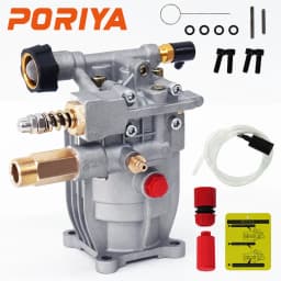 PORIYA Pressure Washer Pump Power Washer Pump 19 mm Horizontal 3400 PSI 2.5 GPM