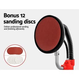 800W Electric Drywall Sander with Dust Collection for Wall and Ceiling Polishing