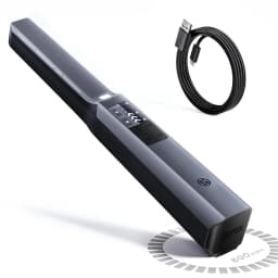 Metal Detector Pinpointer Rechargeable Handheld, IP68 Waterproof 6" Detection Depth, 360° Precision Sensing 4 Alert Modes, 12H Battery LCD Display, Outdoor Treasure Hunting Tool