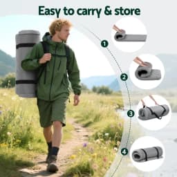 Foldable Camping Mattress Portable Single Sleeping Pad Waterproof Foldable Travel Mat Outdoor Picnic Bed Lightweight Compact Mattress