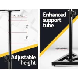 Adjustable Speaker Stands 67 to 120 cm Pair Surround Sound Studio Home Floor Mount Brackets
