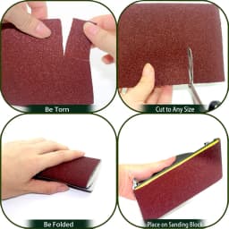 9.5Cm/3.9Inch Wide, 60-600 Grit Aluminum Oxide Sandpaper Rolls Are Suitable for Metal Grinding,Wood Polishing, Furniture Edging