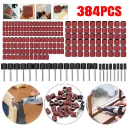 384Pcs Drum Sanding Kit Nail Drill Bits For Dremel Accessories Rotary Tool