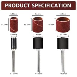 384Pcs Drum Sanding Kit Nail Drill Bits For Dremel Accessories Rotary Tool
