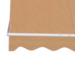 Window Fixed Pivot Arm Awning Outdoor Retractable Canopy 2.1 x 2.1 m Beige Sun Shade Shelter
