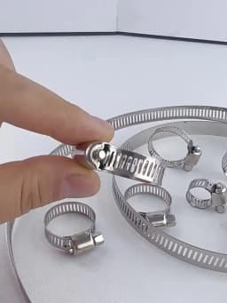 Adjustable Stainless Steel Worm Gear Hose Clamp Screw Band Fastener For Car Fuel Tube Water Pipe Faucet Repair Tools