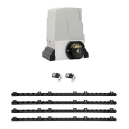 Automatic Sliding Gate Opener Kit 4M 1800KG Heavy Duty Motorized Gate Access System with Remote Control Security Drive Set