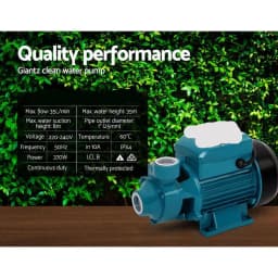 Peripheral Water Pump for Garden Boiler Car Wash Electric Irrigation QB60 Centrifugal Pump High Pressure Home Water Transfer Pump