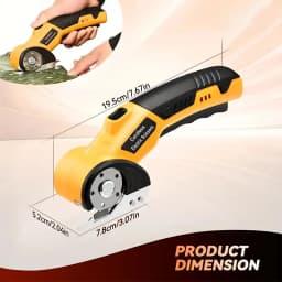 Cordless Electric Scissors Rotary Blade Cutter Rechargeable for PVC Leather DIY