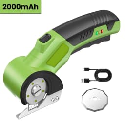 Cordless Electric Scissors Rotary Blade Cutter Rechargeable for PVC Leather DIY