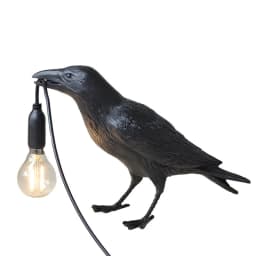 Raven Lamp Light Black Novelty Bird Crow Desk Table Lamp Bedroom Decoration