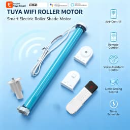 AC100-240v Tuya Wifi Roller Blind Motors Motorized Roller Shades Motor For 37mm 38mm Tube Smart Life App With Alexa Google Home Voice Control