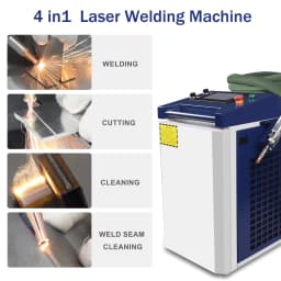 CNCZONE New 4-in-1 Laser Welder 3000W 380V Cutting Cleaning Weld Seam Clean Welding Machine EU Stock Handheld Laser Welding Gun