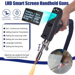 1500W Handheld 4 In 1 Fiber Laser Welding Machine Raycus 1500W Welder with Welding Cleaning Cutting Weld Seam Cleaning for Metal 220V
