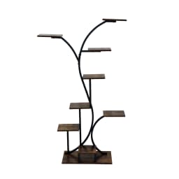 Industrial Tree-Shaped Plant Stand Display Storage Rack Corner Flowers Shelf Holder
