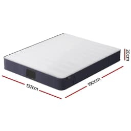 20cm Giselle Double Bed Pocket Spring Mattress Comfort Support Plush Sleep Surface