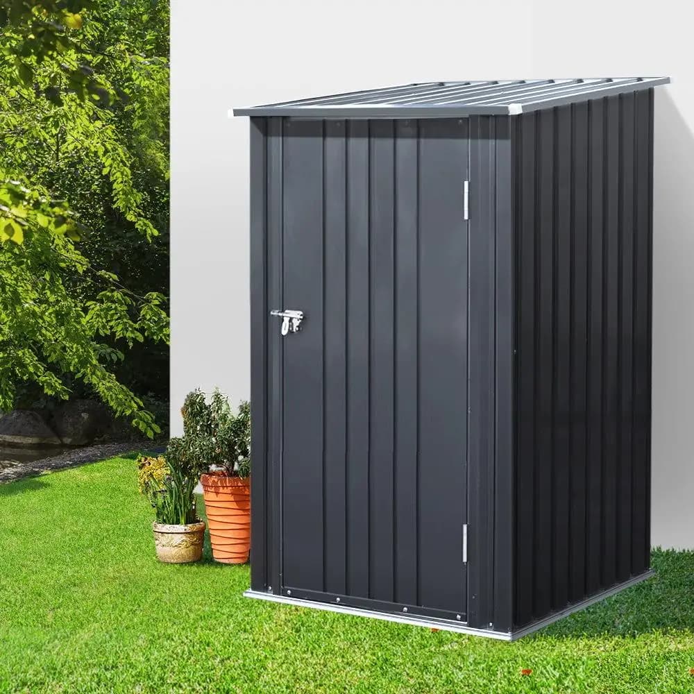 Garden Shed 0.99x1.04M Steel Outdoor Tool Storage House Workshop Utility Storage Building