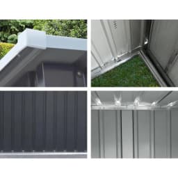 Garden Shed 0.99x1.04M Steel Outdoor Tool Storage House Workshop Utility Storage Building