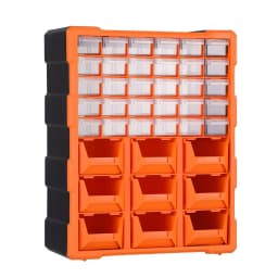 39 Drawer Hardware Storage Cabinet Screw Organizer Box Anti Drop Multi Compartment Tool Parts Storage Container