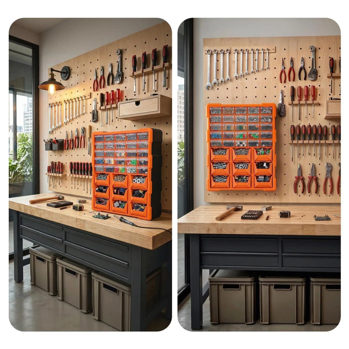 39 Drawer Hardware Storage Cabinet Screw Organizer Box Anti Drop Multi Compartment Tool Parts Storage Container