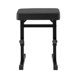 Heavy Duty Height Adjustable Piano Bench Seat H Shape Stool Black