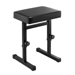 Heavy Duty Height Adjustable Piano Bench Seat H Shape Stool Black