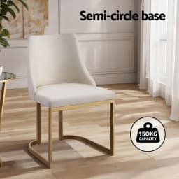 Modern Beige Linen Fabric Dining Chairs Set of 2 Upholstered Wooden Frame Dining Room Accent Chairs