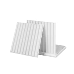 3D Vertical PVC Wall Panels 50x50cm Set of 15 Decorative Feature Wall Panels for Interior Design