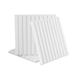 3D Vertical PVC Wall Panels 50x50cm Set of 15 Decorative Feature Wall Panels for Interior Design